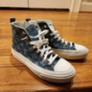 Louis Vuitton LV Stellar high top denim blue women size 7.5